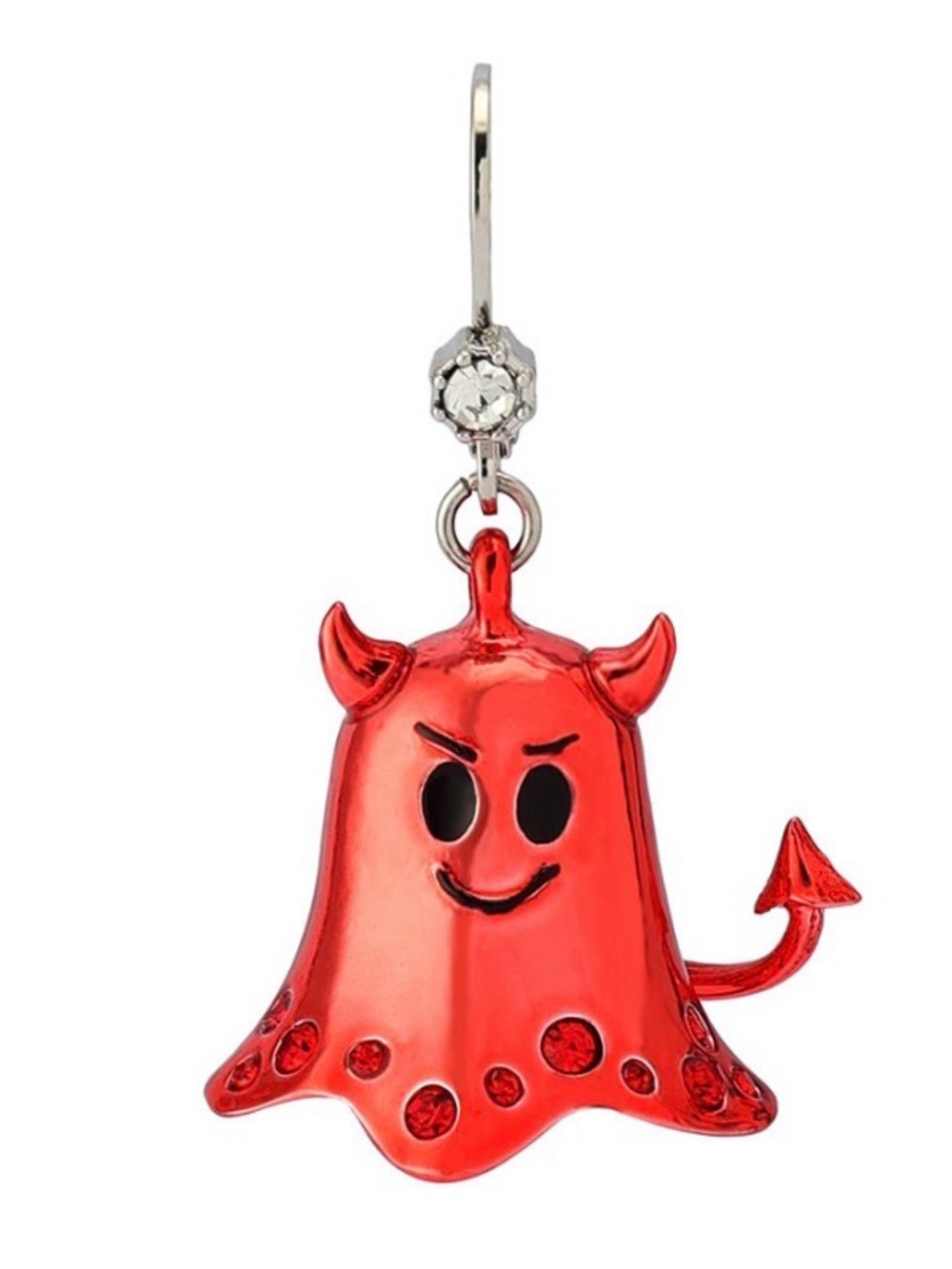 New Betsey Johnson Red Devil earrings